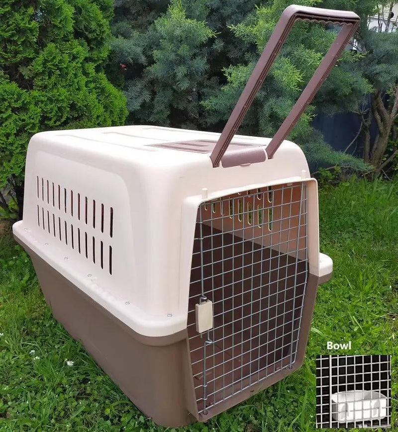 PP 60 X-Large Airline Travel Cage/Carrier/Crate 99cm Wheeled Air NZ with Bowl by dealonline.co.nz