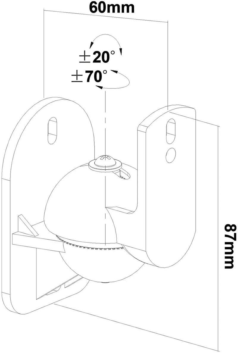 2pcs Universal Speaker Mount by salelink.co.nz