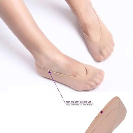 Invisible Low Cut Anti Slippery Stretchy Loafer Boats Socks by dealonline.co.nz