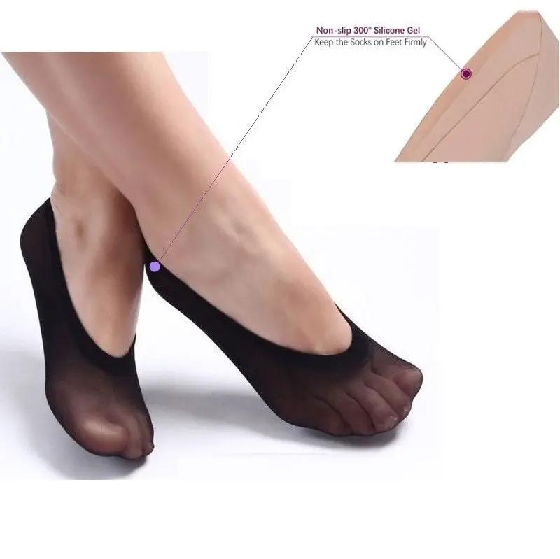 Invisible Low Cut Anti Slippery Socks - BLACK by dealonline.co.nz