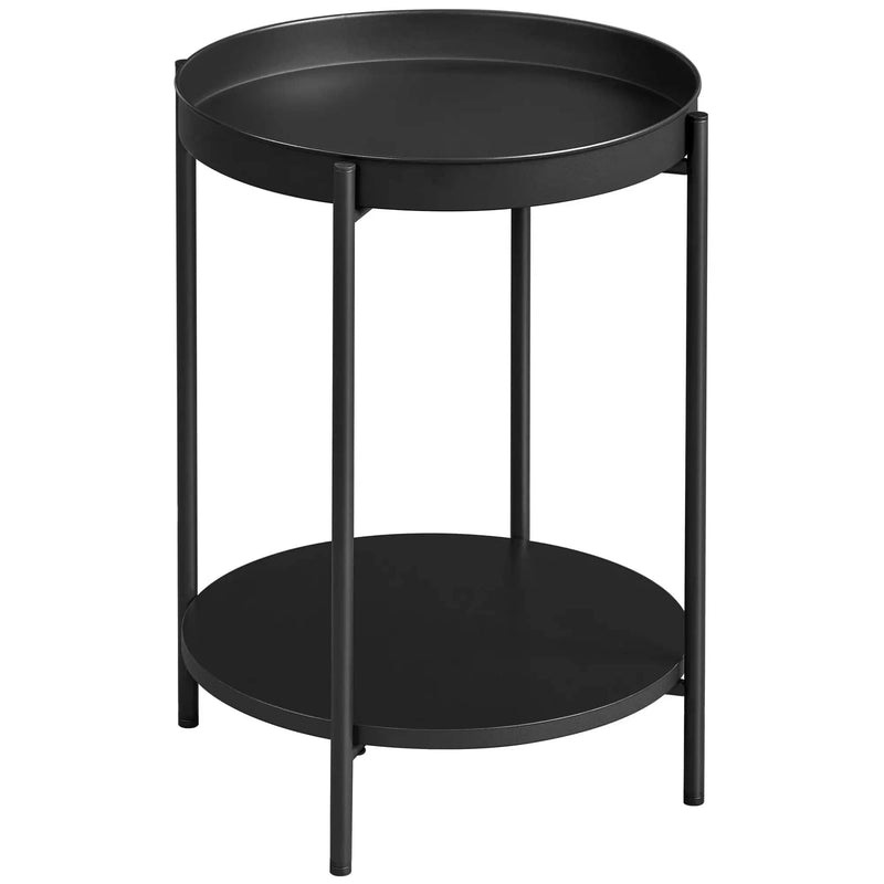 VASAGLE Bed Side Tables End Table Black by The Shopsite