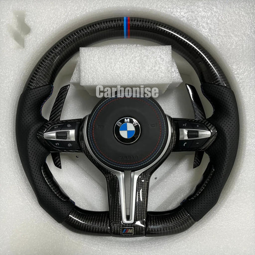 BMW Steering Wheel (Carbon Fiber+Perforated Leather) @37 by CARBONISE