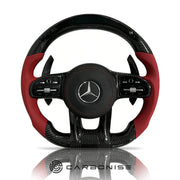 Mercedes-Benz Steering Wheel (Carbon Fiber+Perforated Leather) #37 by CARBONISE