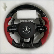 Mercedes-Benz Steering Wheel (Carbon Fiber+Perforated Leather) #37 by CARBONISE