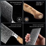 KD 67 Layer Damascus Knife Set - Nakiri Knife 2PCS by China Dropship