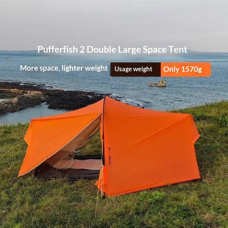 Mead's Supply & Equipment Outfitters limited Pufferfish 2-Person Ultralight Three-Season Tent 15D Nylon Pufferfish 2 Person Tent Ultralight Three Season