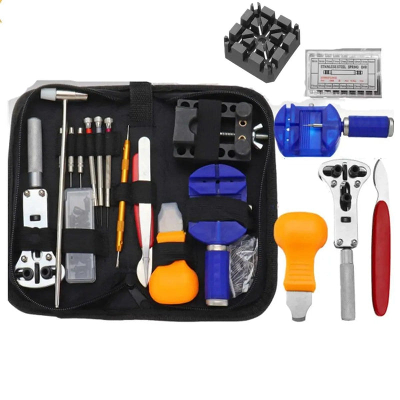 506pcs Watch Repair Tool Kit Back Case Opener Remover Spring Pin Bars Watchmaker by salelink.co.nz