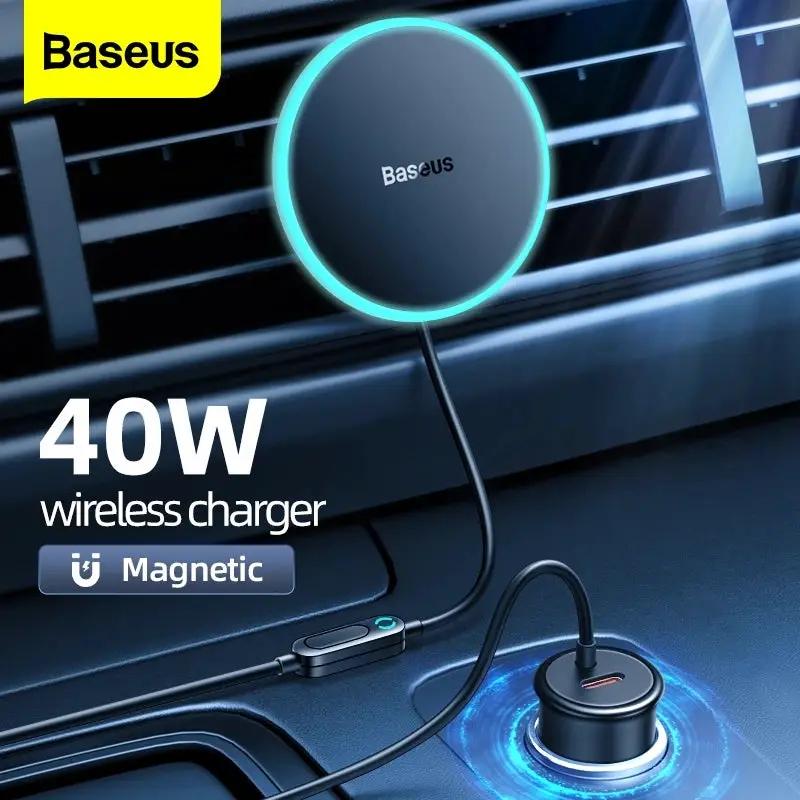40W Car Magnetic Wireless Charger by salelink.co.nz