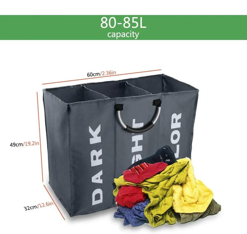 3 Sections Laundry Bag by salelink.co.nz