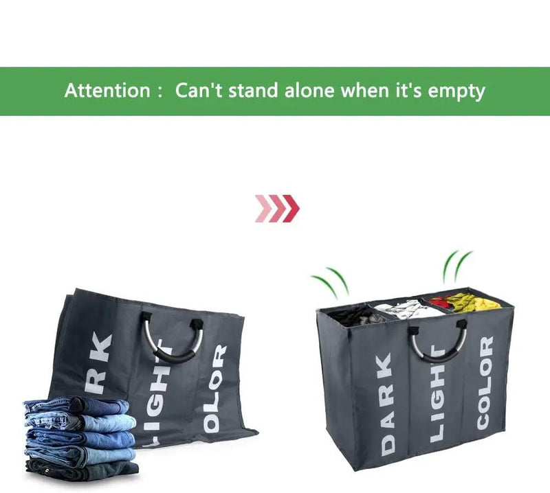 3 Sections Laundry Bag by salelink.co.nz