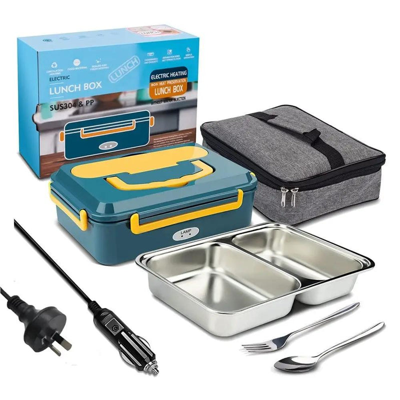Portable Electric Heated Heating Lunch Box Bento Food Warmer 12V by salelink.co.nz