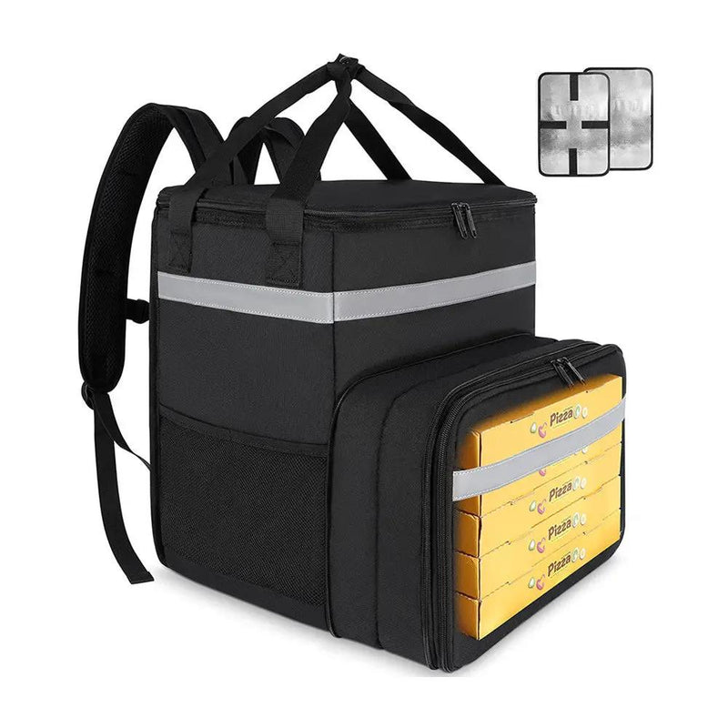 Food Delivery Backpack, Expandable Insulated Hot Pizza Bags by salelink.co.nz