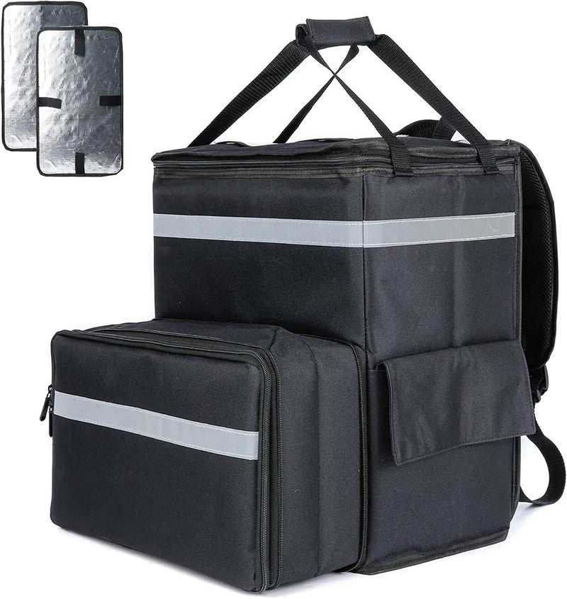 Food Delivery Backpack, Expandable Insulated Hot Pizza Bags by salelink.co.nz