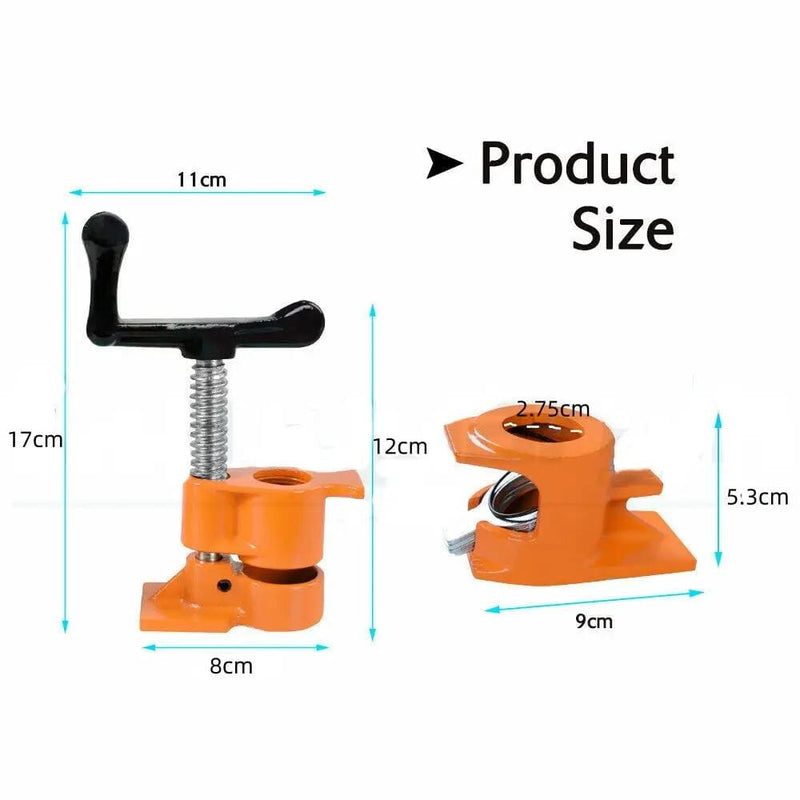 3/4'' Gluing Pipe Clamp 4 Pcs Heavy Duty WOODWORKING VICE TOOLS Wide Protect Pad – view 10