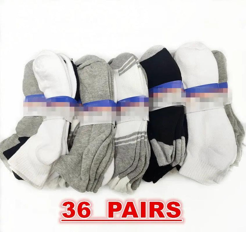 (36 Pairs) Sport Socks Cushion Socks Ankle Socks Size 11-14 by dealonline.co.nz