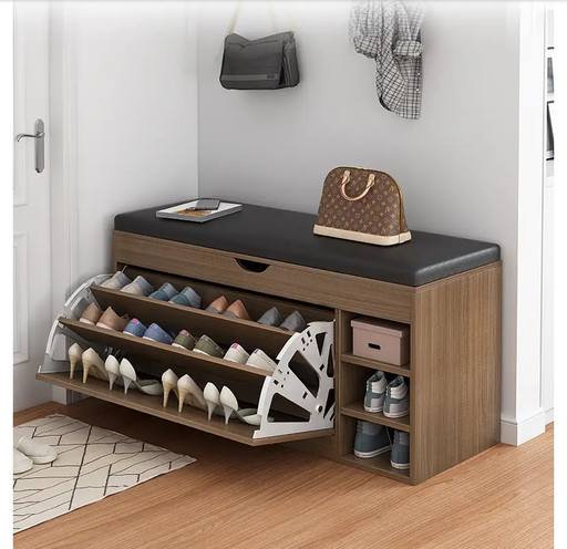 Shoe Storage Bench Black by salelink.co.nz