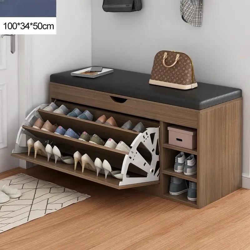 Shoe Storage Bench Black by salelink.co.nz