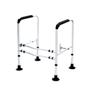 Toilet Safety Frame & Rail Black by salelink.co.nz
