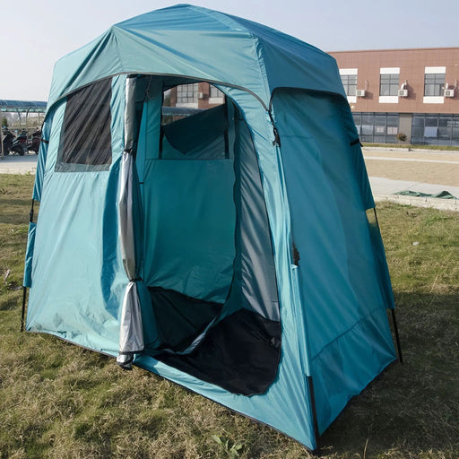 Double-Room Camping Shower Toilet Tent by salelink.co.nz
