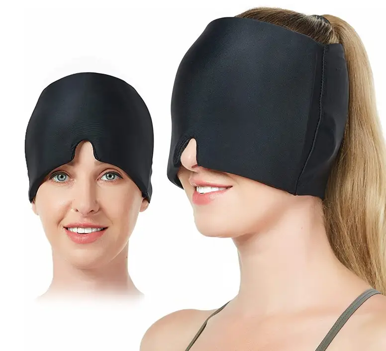360° Migraine Relief Hat Ice Headache Wrap by salelink.co.nz