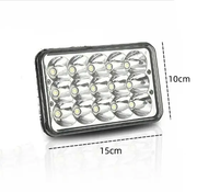 45W LED Headlight Replace Projector Rectangular Headlamp by salelink.co.nz