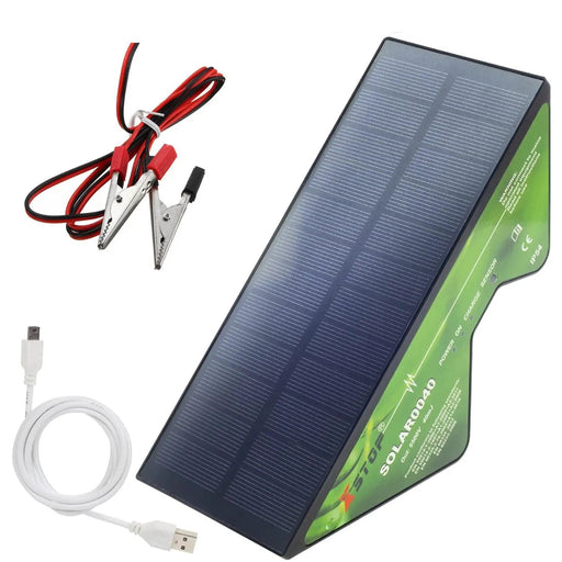 Solar Powered Electric Fence Energiser X-Stop 2Km Range by salelink.co.nz