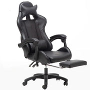 Gaming Chair Office Chair all black by salelink.co.nz