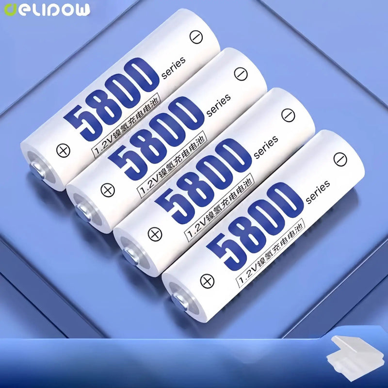 4Pcs AA Rechargeable Batteries 5800mAh by salelink.co.nz