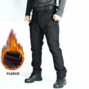 Men's Tactical Pants Water Resistant Cargo Pants Soft Shell Fleece Lined BLACK by dealonline.co.nz