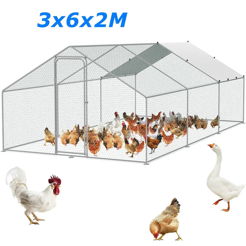 Chicken Coop Run 3x6x2M by salelink.co.nz