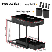 Under Sink Storage Kitchen Bathroom Cabinet Organizer by salelink.co.nz