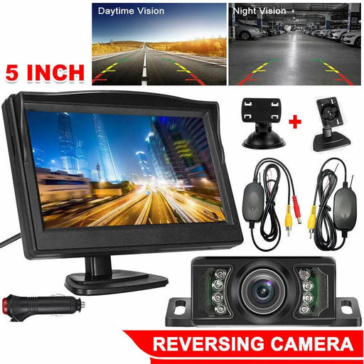 Wireless 5" Monitor Reverse Camera Rear View Parking by salelink.co.nz