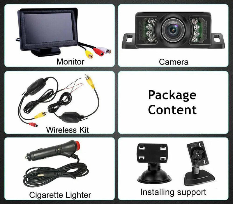 Wireless 5" Monitor Reverse Camera Rear View Parking by salelink.co.nz