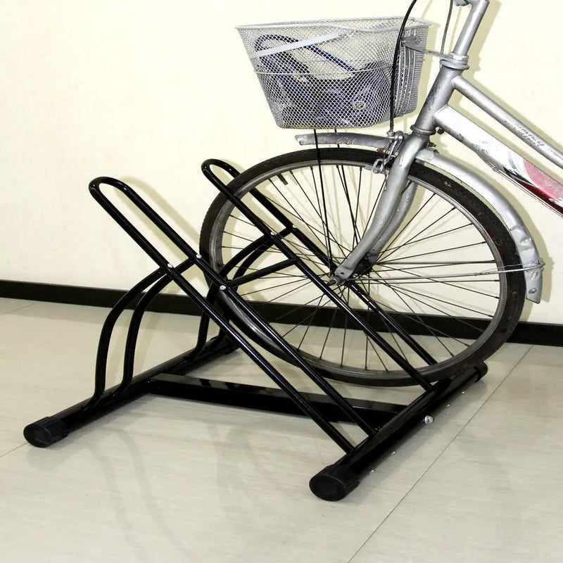 2 Bike Floor Type Parking Rack Stand by salelink.co.nz
