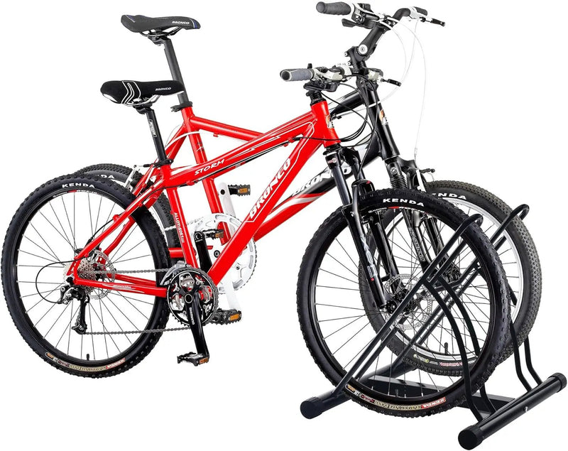 2 Bike Floor Type Parking Rack Stand by salelink.co.nz