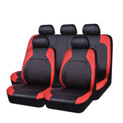 Universal Fit Faux Leather Full Set Black Automotive Seat Covers fits by dealonline.co.nz