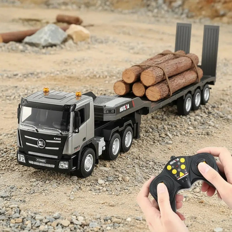 2.4G Wireless Electric Alloy Remote Control Truck & Trailer with Lights & Sounds by dealonline.co.nz