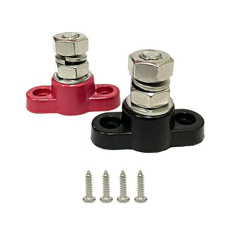 12V 3/8" Single Stud Bus Bar M10 Insulated Battery Post Junction Block by salelink.co.nz