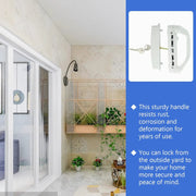 Patio Sliding Door Handle Set with Lock White by salelink.co.nz