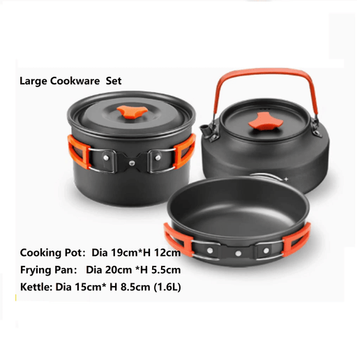 ECOTREK cookware Outdoor Large Cookware Set – Camping Cookware Ideal for 4–5 People BY30122 Outdoor Large Cookware Set – Camping Cookware Ideal for 4–5 People BY30122