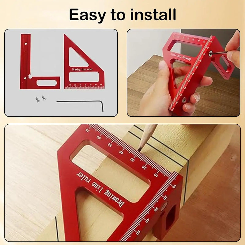 3D Multi Angle Measuring Ruler Metric by salelink.co.nz