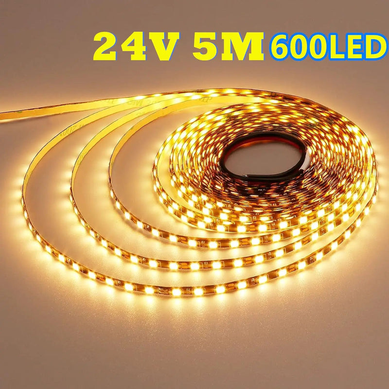 2835 24V 5M LED Strip Light Warm White 600LED by salelink.co.nz