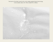 Waterproof Mattress Protector Grey 1.98x2.03m by salelink.co.nz