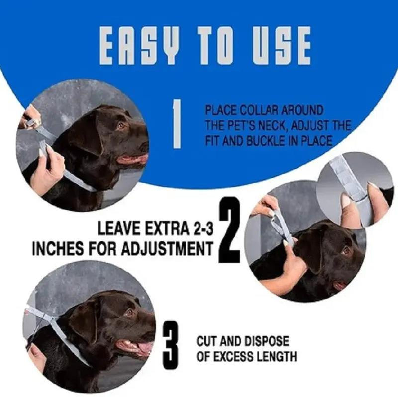 Flea and Tick Collar for Dogs, 8-month Flea and Tick Collar for Dog 63.5cm by dealonline.co.nz