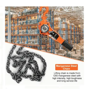 1T Steel Heavy Duty 3M Lever Block Chain Hoist by salelink.co.nz
