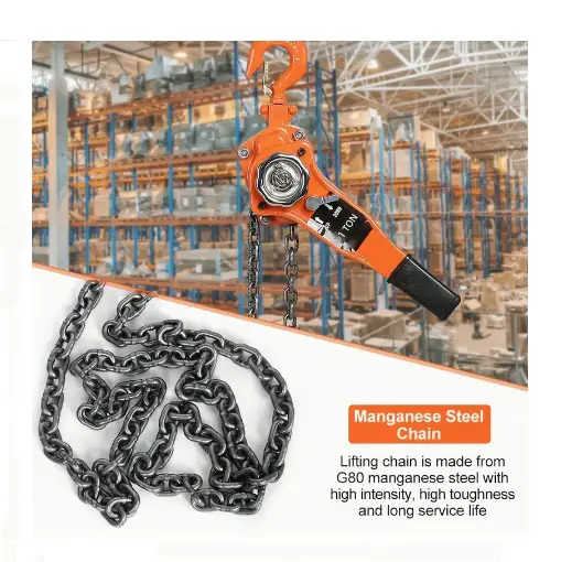 1T Steel Heavy Duty 3M Lever Block Chain Hoist by salelink.co.nz