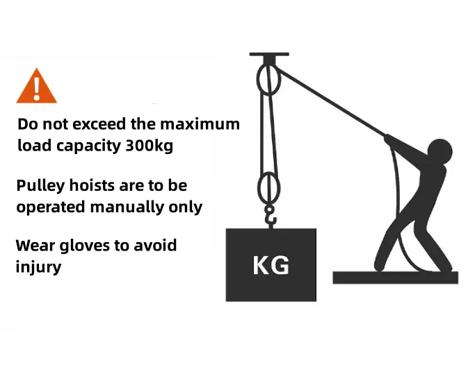 4-Wheel Metal Block Tackle Pulley System 20m by salelink.co.nz