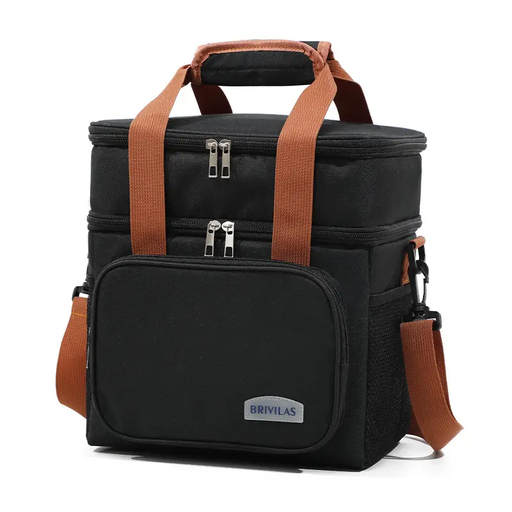 Insulated Lunch Cooler Bag - Black by salelink.co.nz