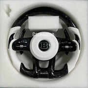 Mercedes-Benz Steering Wheel (Forged Carbon Fiber+Perforated Leather) #38 by CARBONISE
