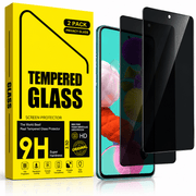 techplus Samsung Galaxy A51 Privacy Tempered Glass Screen Protector 2 Pack Anti Spy Samsung Galaxy A51 Privacy Glass Screen Protector